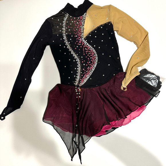 New Figure Skating Dress Girls' Ice Skating Dress Outfits Size 6(3~5T) 100~110cm - Picture 2 of 10